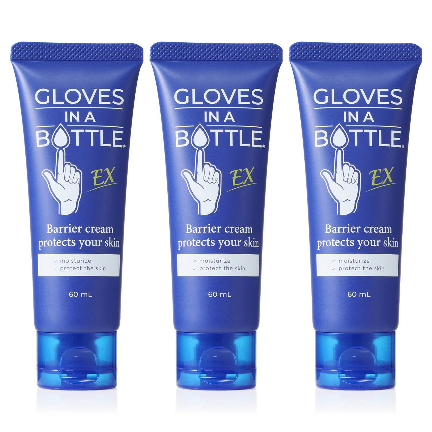 グローブインボトル お肌の乾燥を防ぎ 水分・油分を補い保つ 手・足・顔など全身使える バリアクリームＥＸ ３本セット
