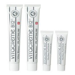 ビタクリーム　Ｂ１２ さらっとすべすべ！ みずみずしいツヤ美肌 ビタブラン　プラチナム ２．６本分セット