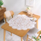 ラ　ルイス ギュピールレース 円形テーブルクロス