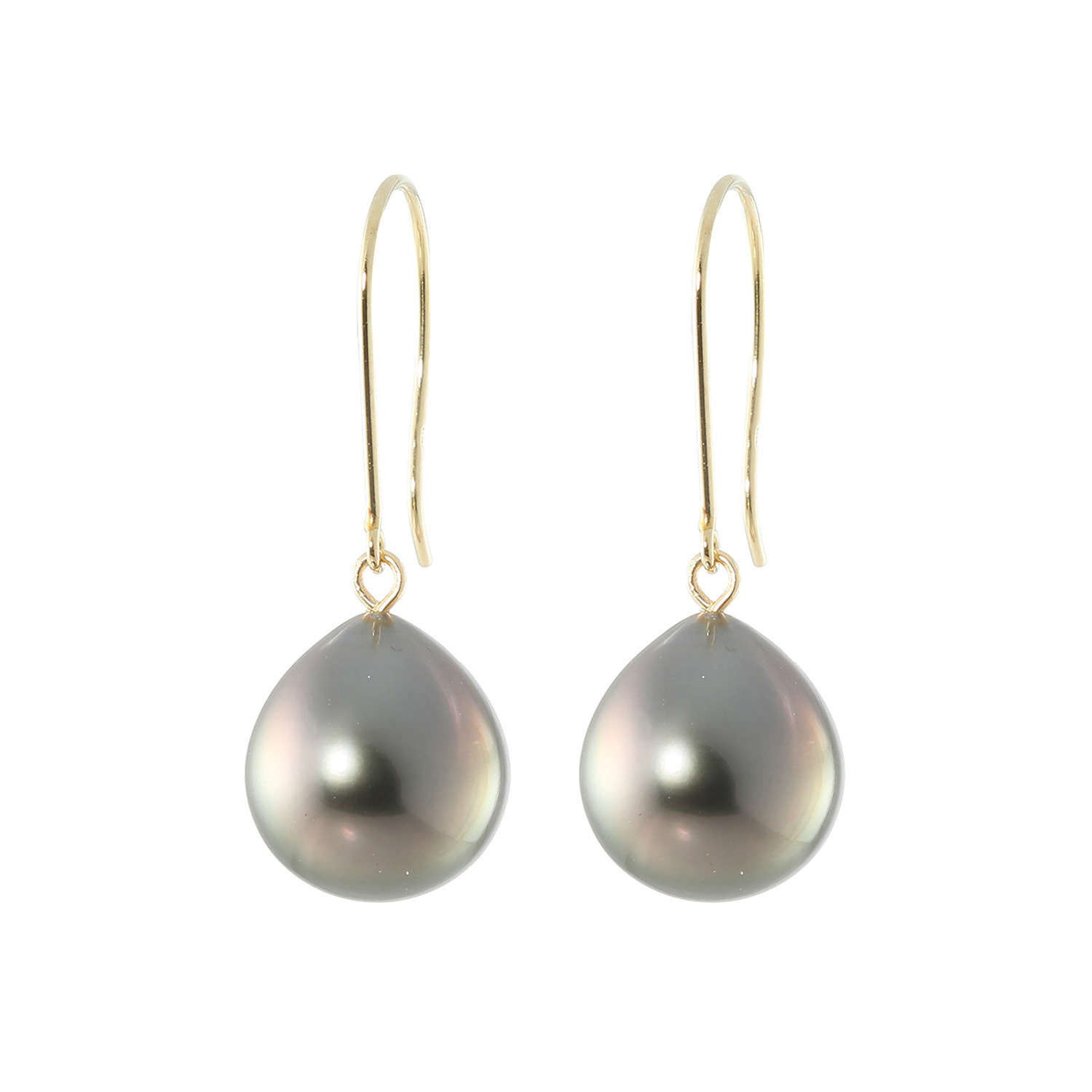 ペルラジオーネ １４Ｋ 黒蝶パール ピアス