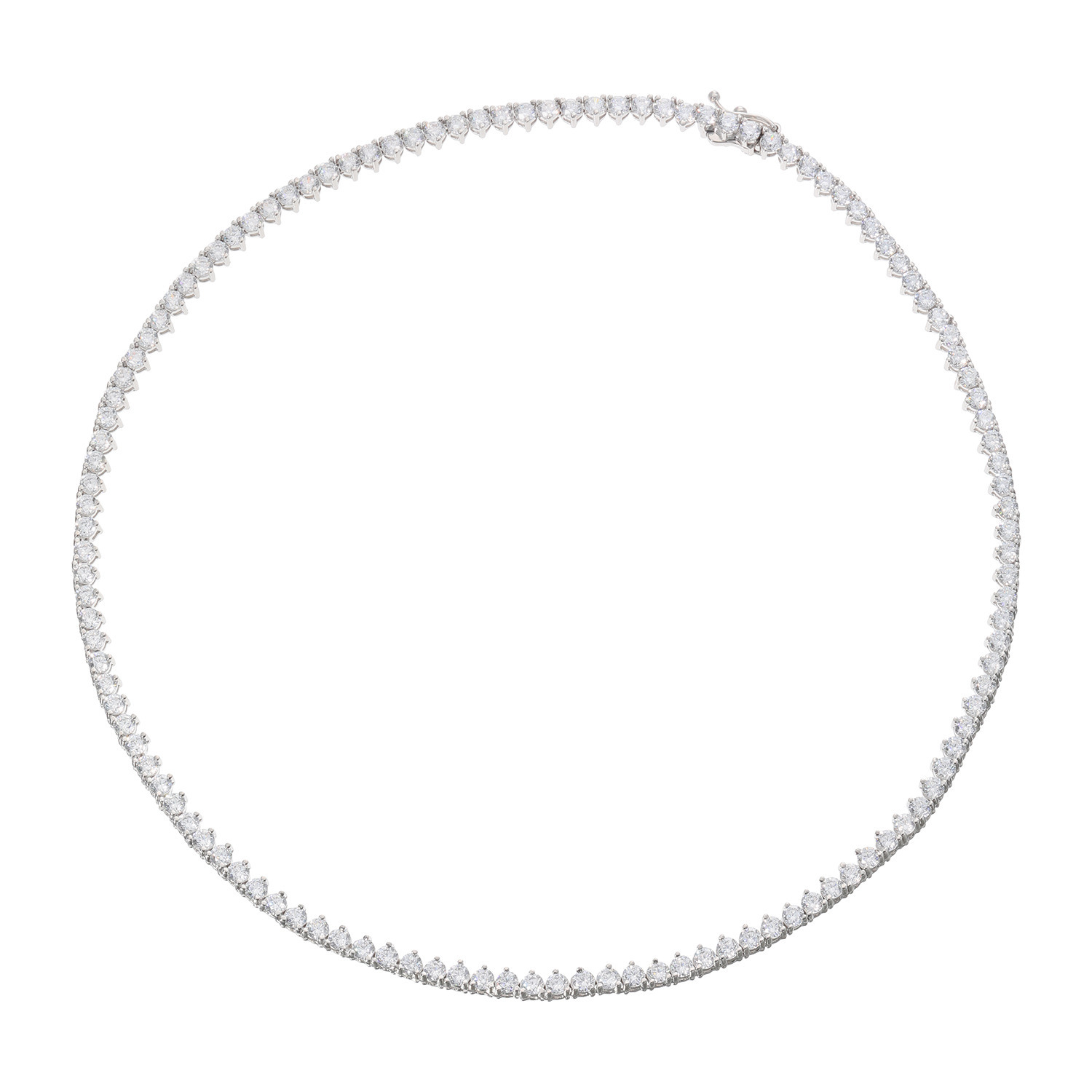 ニューヨークからの贈り物 シルバー　ＣＺ ニューヨーク・ エクセプショナル・ カット（Ｒ） テニスネックレス