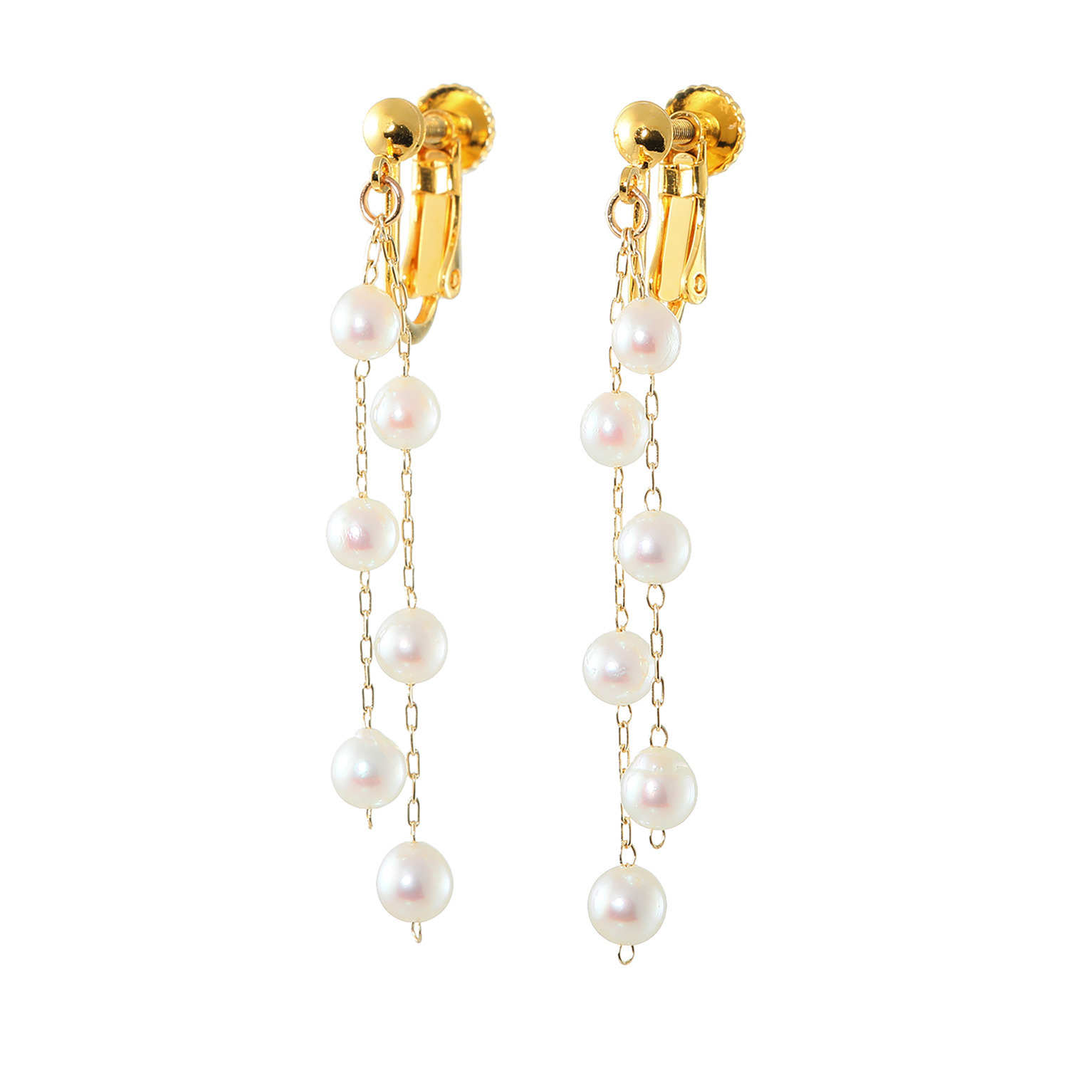 ペルラジオーネ 14K 無調色ベビーアコヤパール イヤリング／ピアス