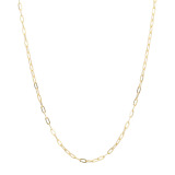 ジュウ １８Ｋ ペーパークリップ チェーンネックレス