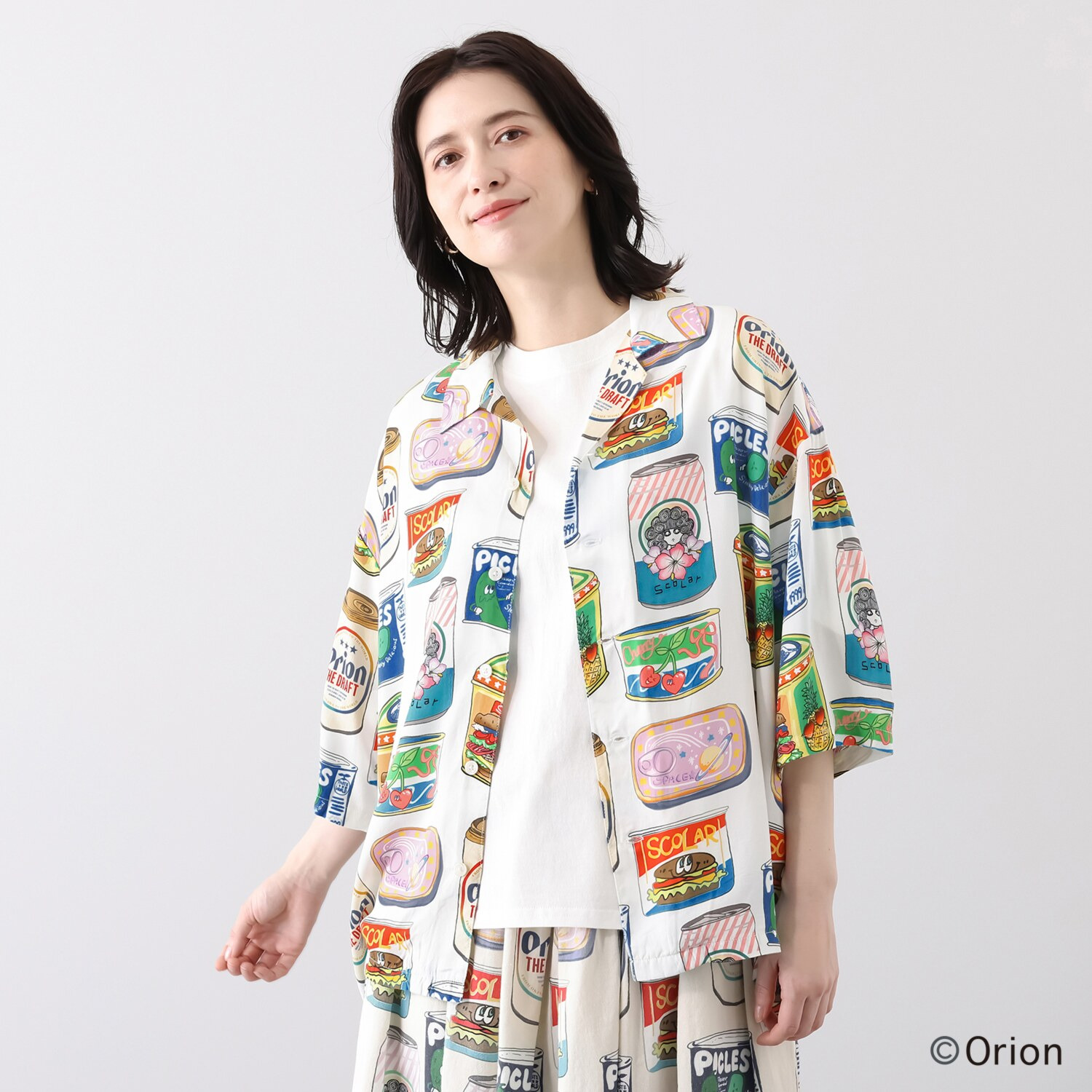 スカラー ポップ缶総柄シャツ- ショップチャンネル