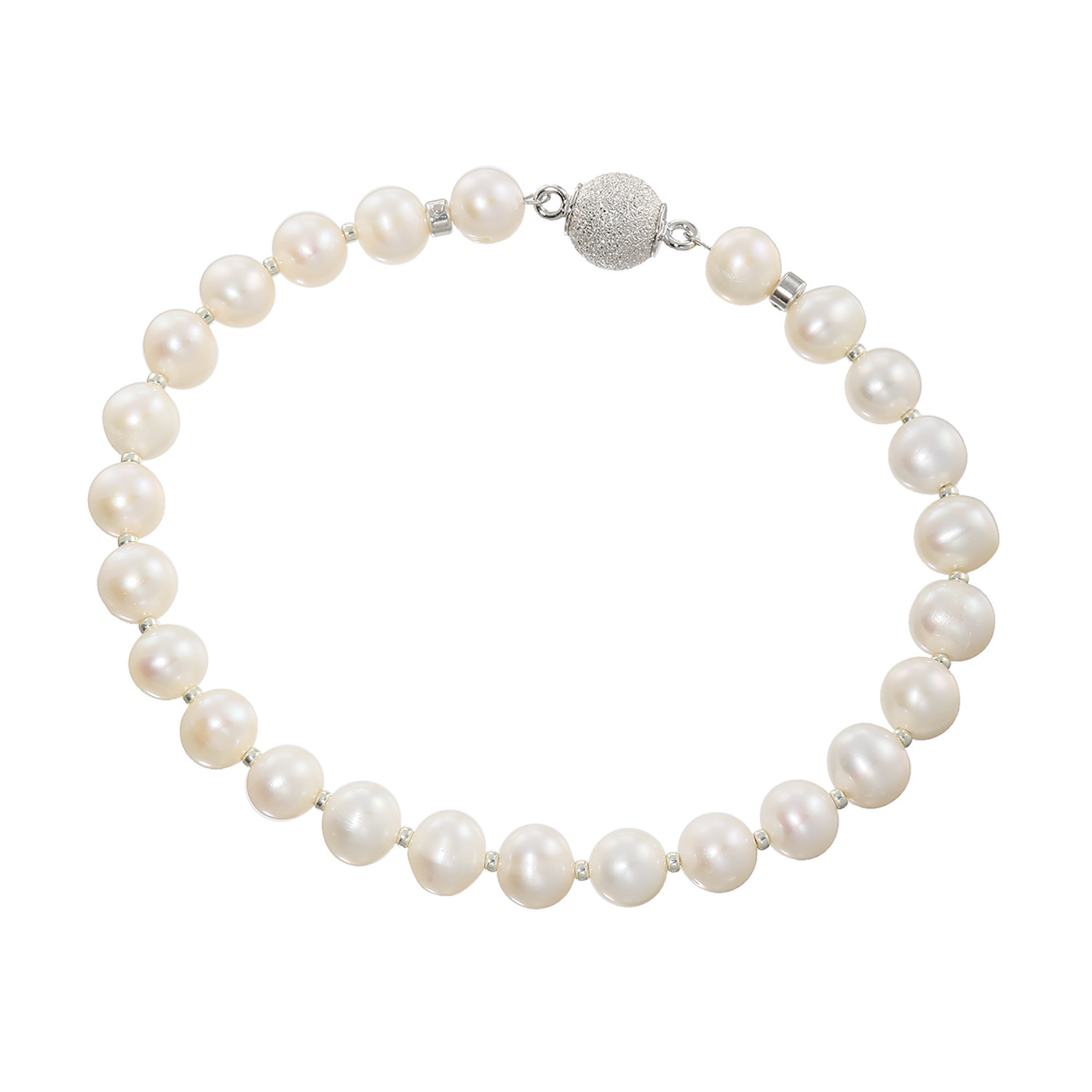 石友蔵出しコレクション 淡水バロックパール＆ ガラスビジュウ ブレスレット