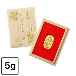 光則 純金製　小判 “おしどりと花” ＜５ｇ＞