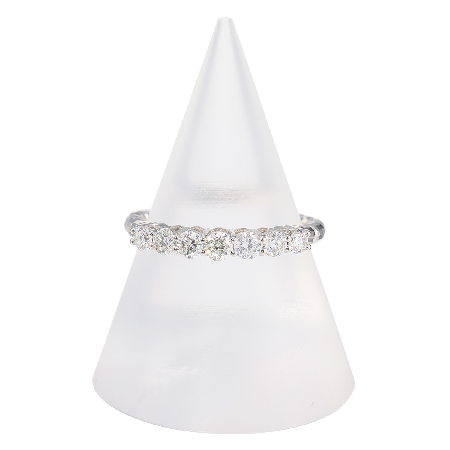 ディアマザール プラチナ９５０ ０．４カラットＵＰ カナディアンダイヤモンド セブンスター フレキシブルリング