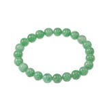 グランシフォレ 翡翠 ラウンドビーズ イラスティック ブレスレット
