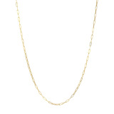 煌香 １８Ｋ ペーパークリップチェーン ネックレス