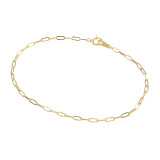 煌香 １８Ｋ ペーパークリップチェーン ブレスレット