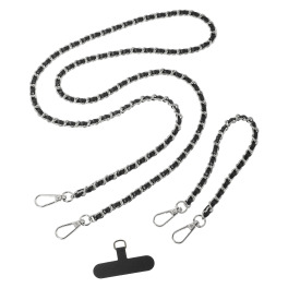 マダムヒロコ 編み込みチェーン ショルダーストラップ＆ ハンドストラップセット “クラシックミューズ” ＜ストラップシート付＞