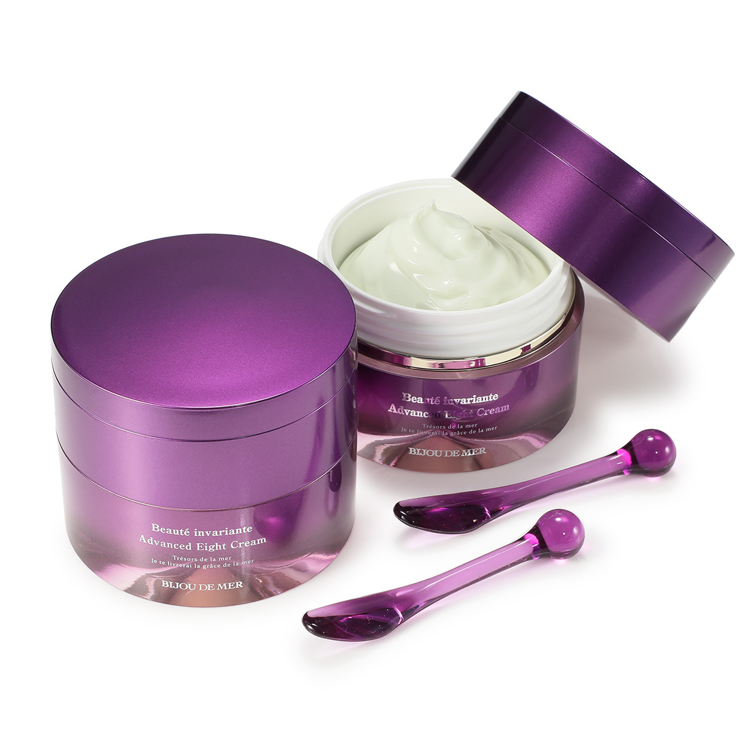 ビジュー　ドゥ　メール 世界先端美容成分が集結 海洋性微生物原料の ハリツヤ成分を厳選配合！ ボーテアンバリエンテ アドバンスド エイトクリーム ２個セット