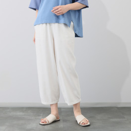 シャビージェンティール クロップト丈 ベイカーパンツ