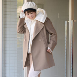 ウノ・ウノ・ドゥーエ 端境期に活躍 ダブルフロント ライトピーコート
