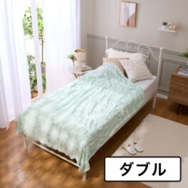 快眠博士 優れた通気性で サラッと涼やか心地良い！ そよ風サマーケット ＜ダブル＞