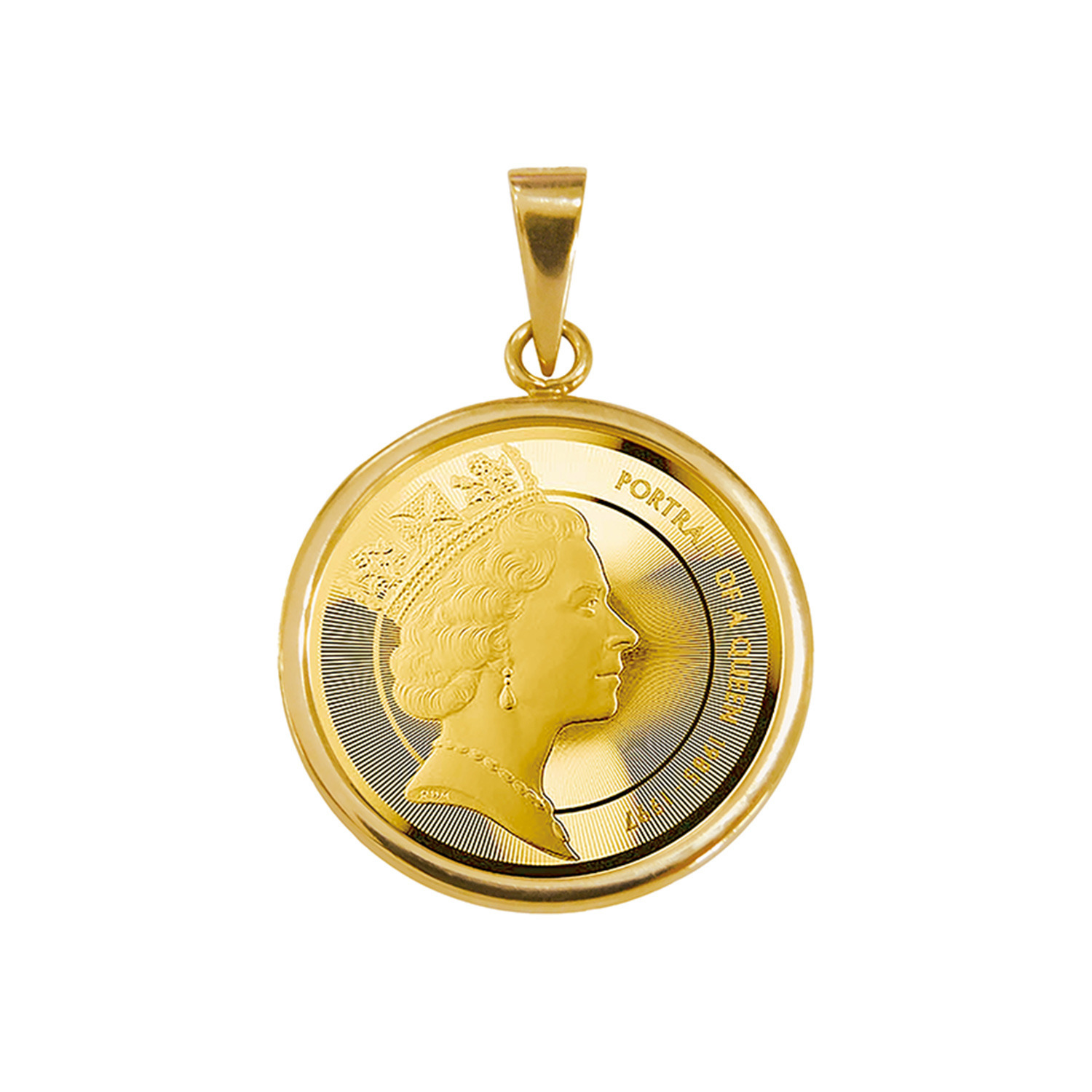 チェルカーレ 純金　ロイヤルミント製造 ２０２６年限定モデル エリザベス女王 コインペンダントトップ ＜１／１０オンス＞