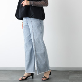 ハンチ ９．５オンス ストレッチデニム ワイドパンツ