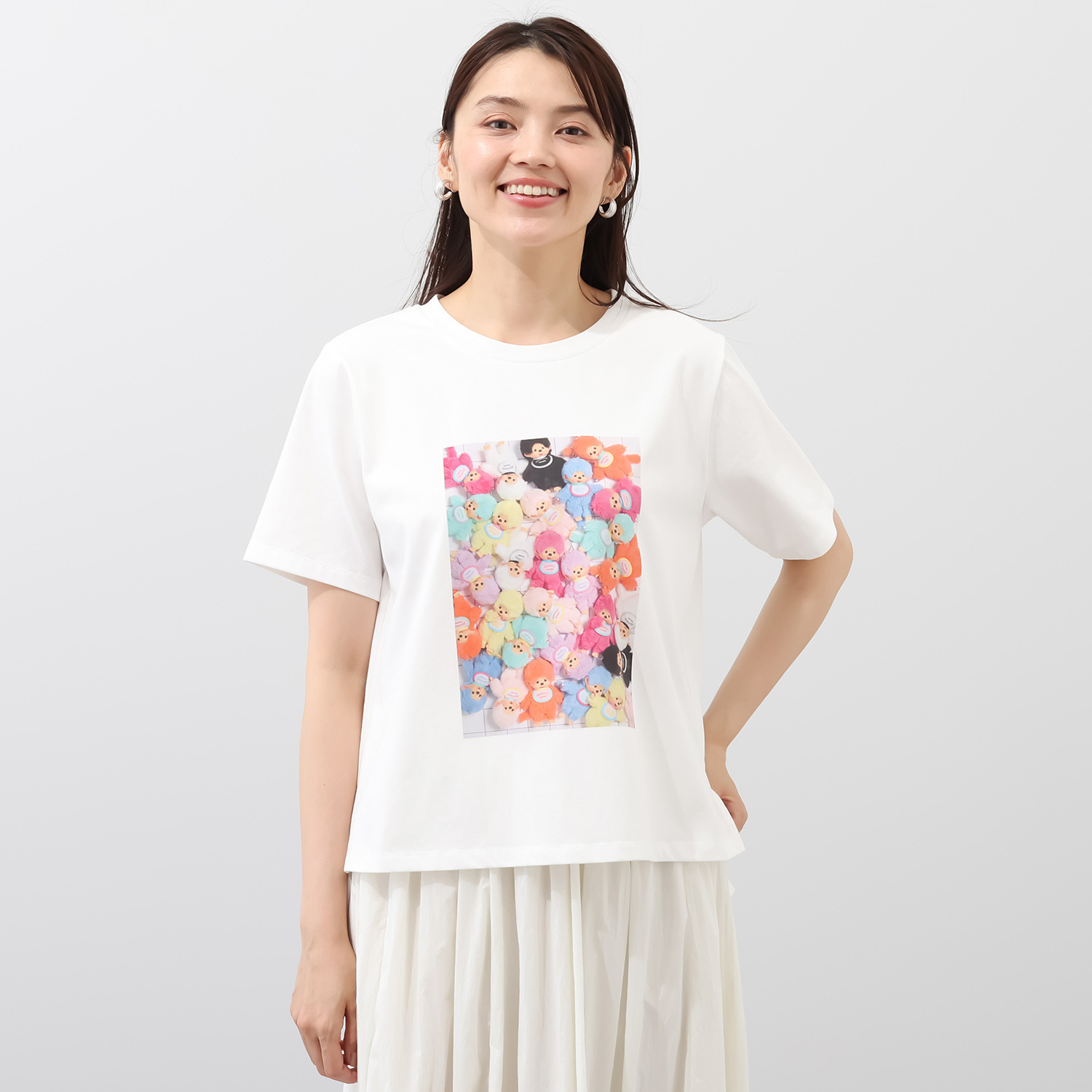 モンチッチ グラフィックプリント プルオーバー