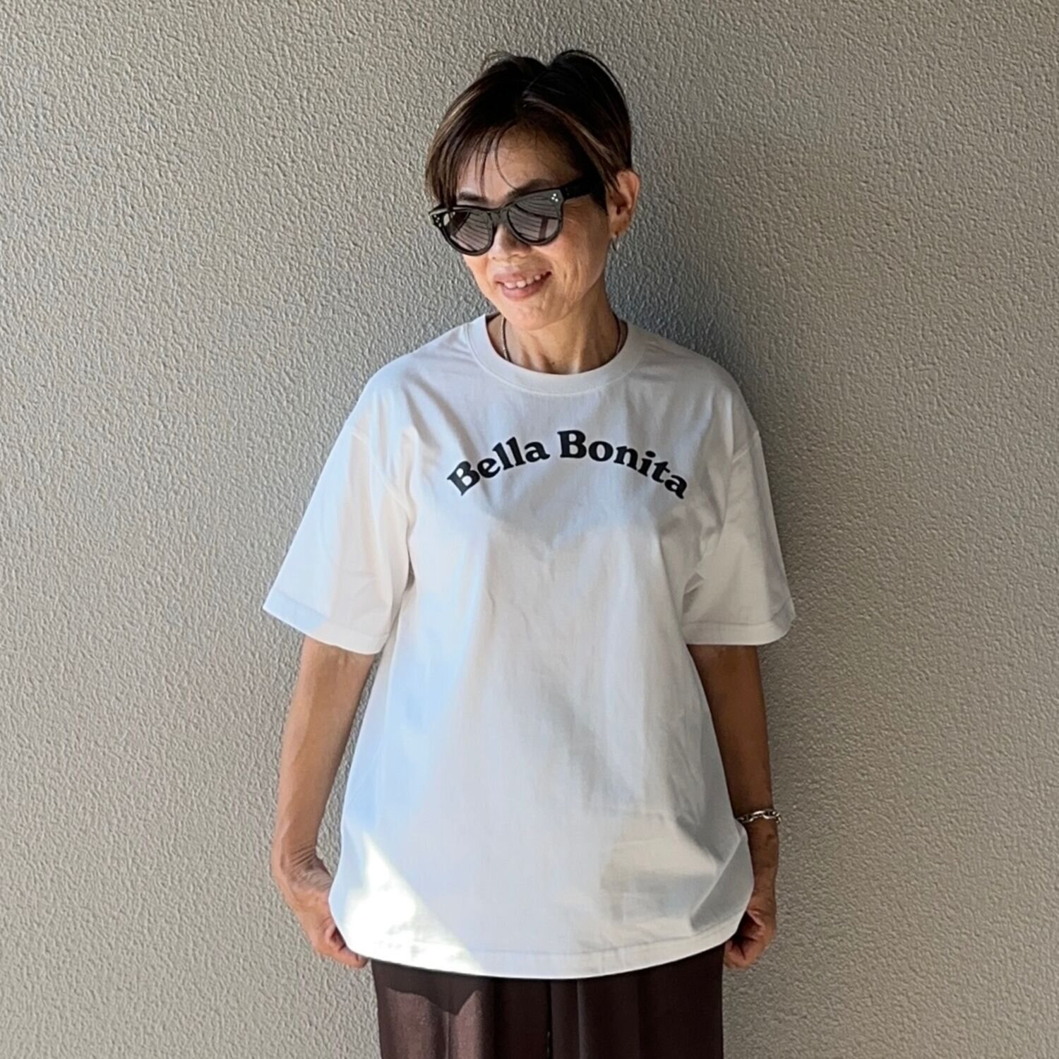 ラソエヌサーティスリー ディグリーズ ロゴプリントＴシャツ