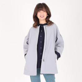 美ｓｕｓａｂｉ ＬＡＮＡＴＥＣ（Ｒ） ウールライクニット ボリュームスリーブコート