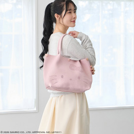 ルートート× サンリオキャラクター メタリックニット トートバッグ “ルフル”