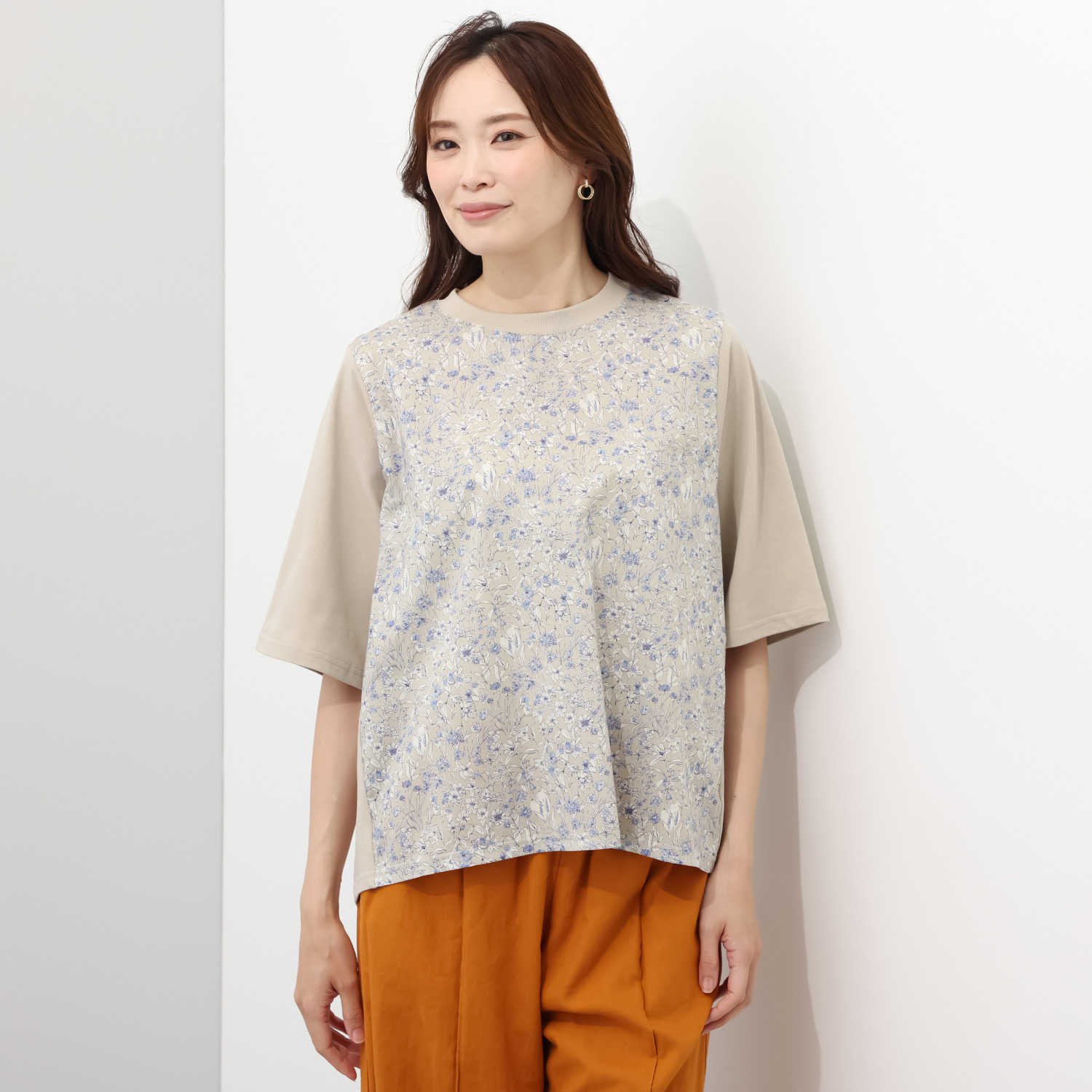ソソット フロントリバティプリント Ｔシャツ
