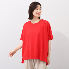 エムエムオー 接触冷感鹿の子 ドルマンスリーブ ブラウス