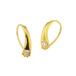 ドルチェモダール シルバー ＣＺ ネコ手ピアス