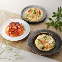 レンジで簡単！ 本格海鮮生パスタ ３種セット