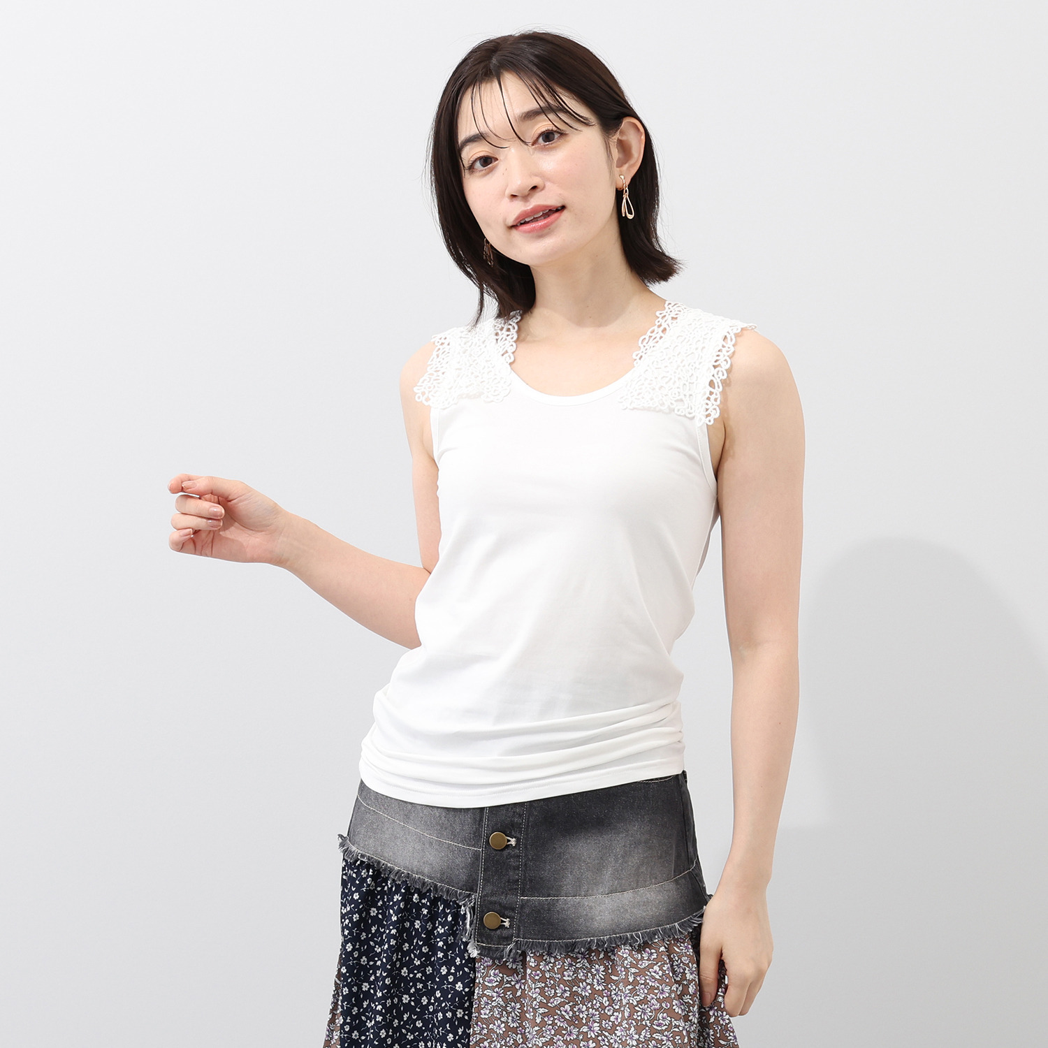 スカラー オリジナルレース タンクトップ- ショップチャンネル