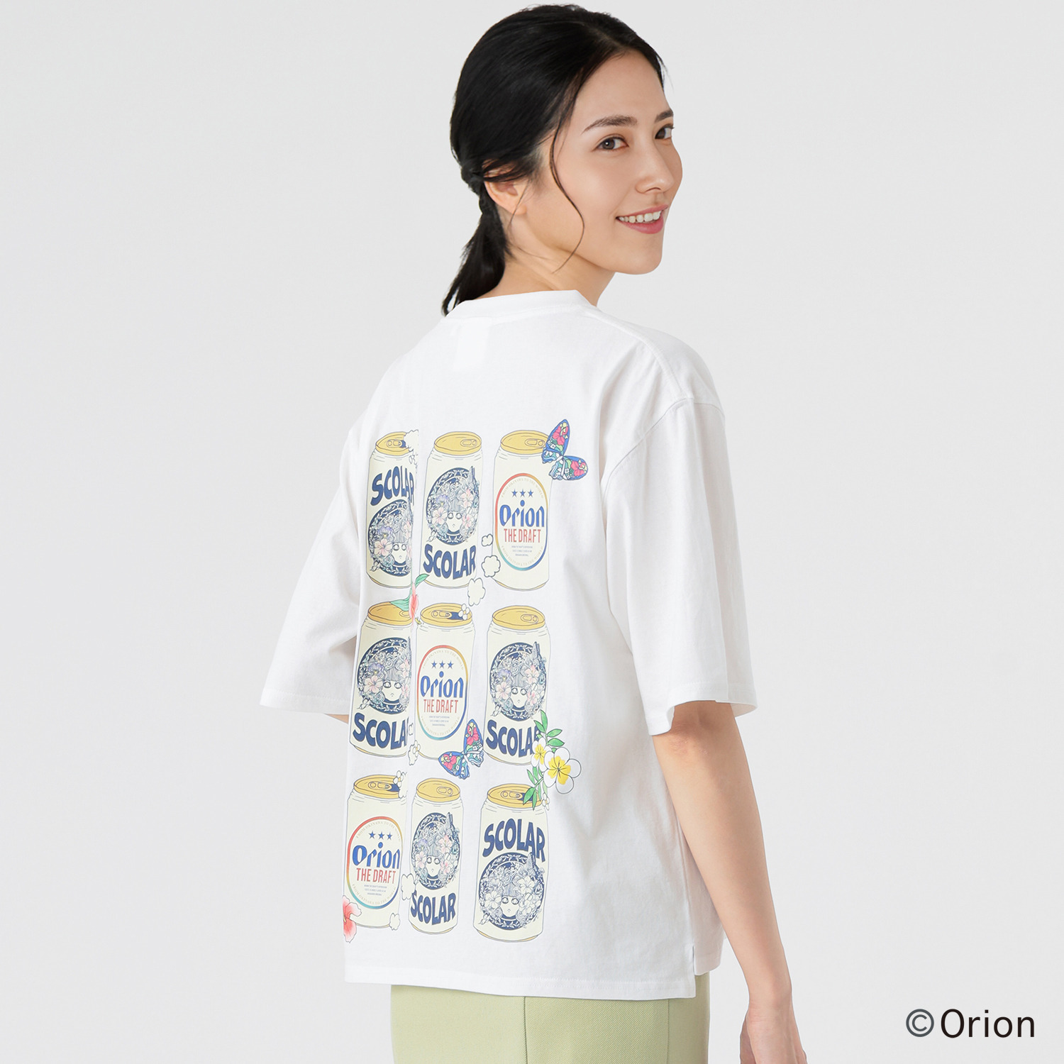 スカラー ビール缶コレクション柄 Ｔシャツ