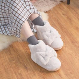 ナルエー リボンアクセント あったかルームブーツ