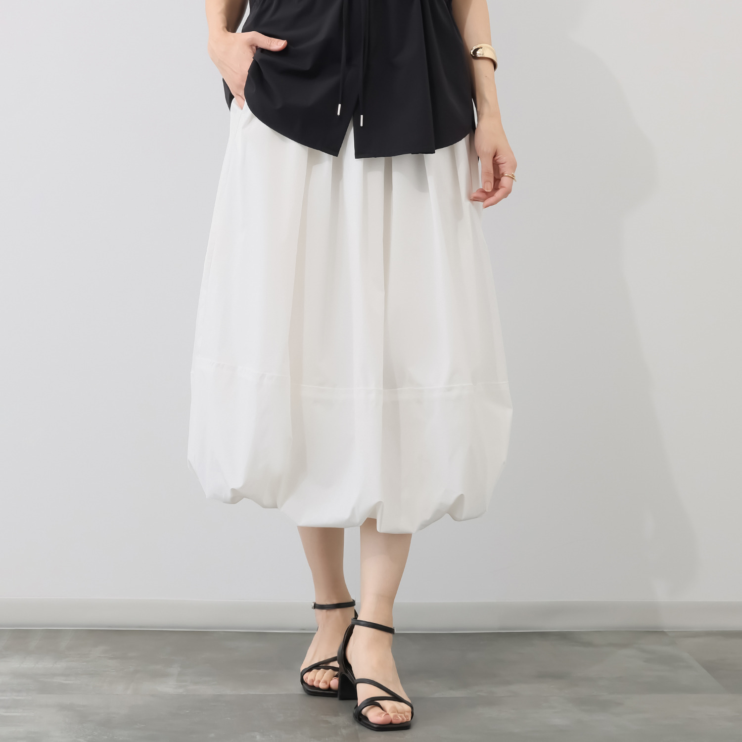 亀恭子セレクト！ アイラ はっ水 バルーンスカート- ショップチャンネル
