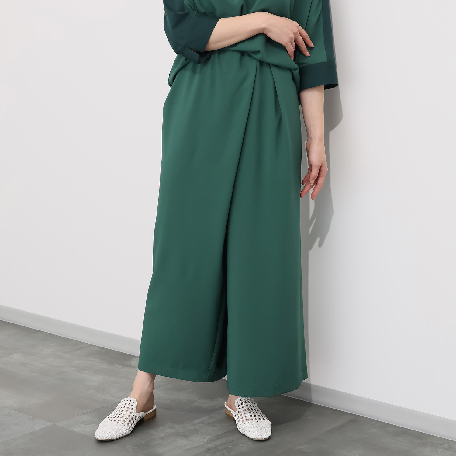 シーン アシンメトリー ワイドパンツ- ショップチャンネル