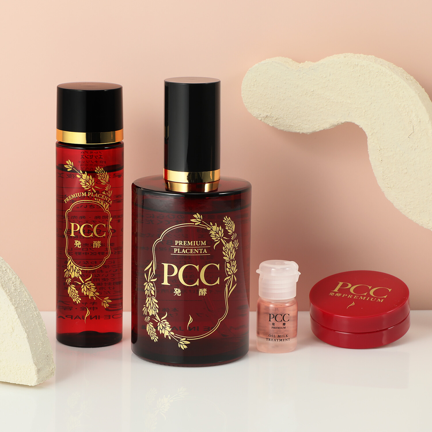 ハリ・ツヤ・キメ・潤い！ ナノ化した 馬プラセンタ発酵液配合 ＰＣＣ　１０代目 プレミアム エッセンスＦＲナノリッチ 増量特別セット
