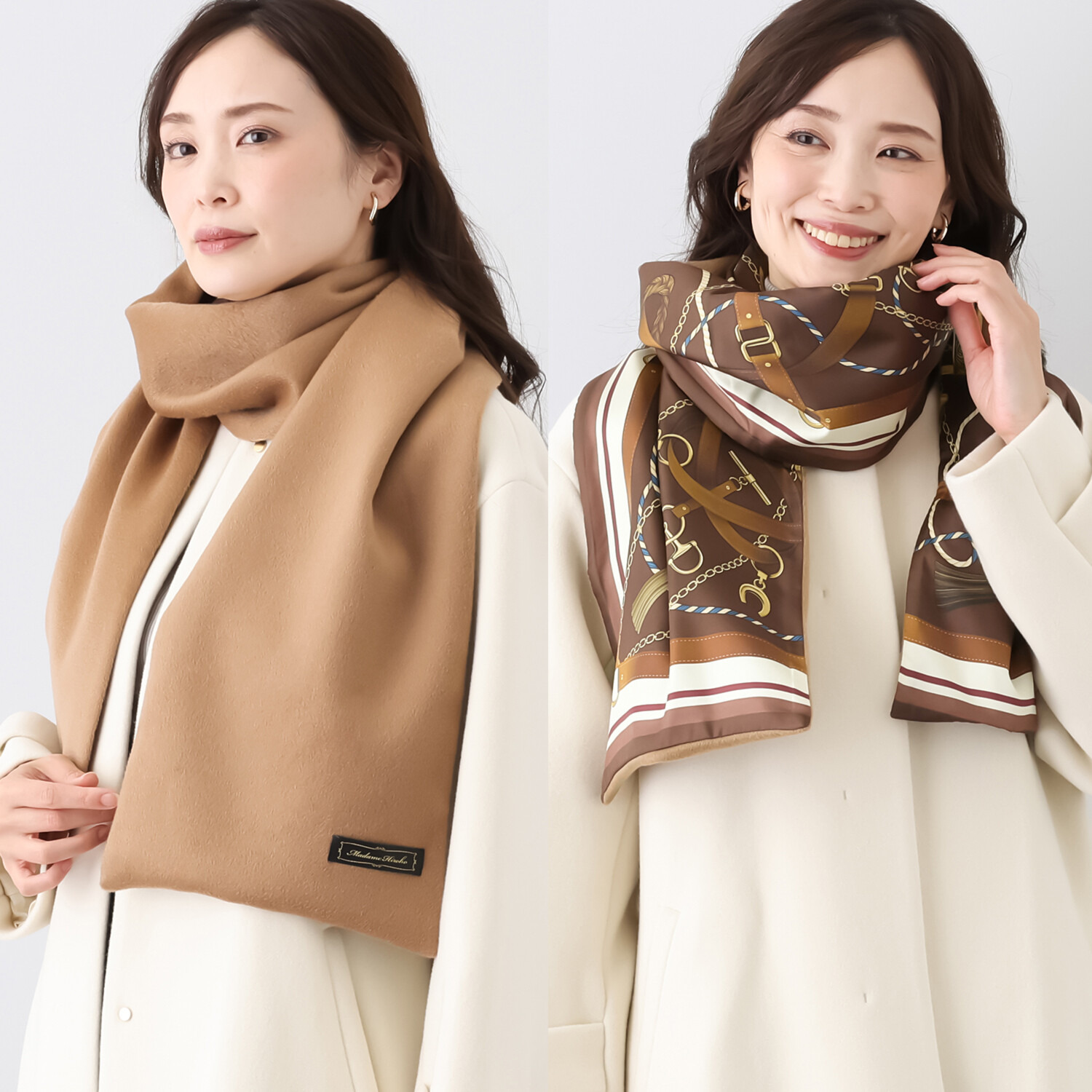 マダムヒロコ リュクスプリミエール シルクカシミヤ リバーシブル