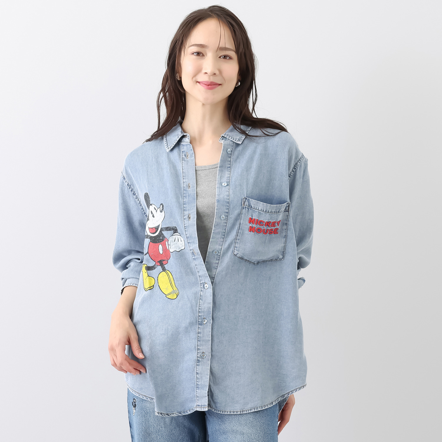 デシグアル ミッキーマウスプリント シャツ