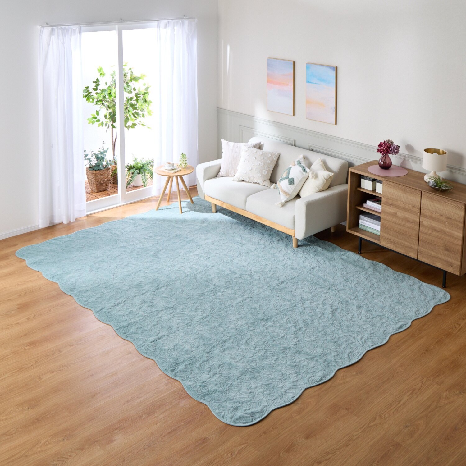 肌になじむやわらかさ ３Ｄウルトラソニック リバーシブルキルト マルチカバー ＜２３０×３２０ｃｍ＞