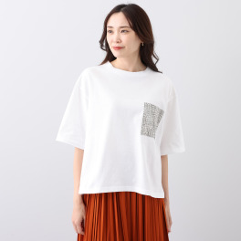 ソソット 天竺 ポケットリバティプリント 五分袖Ｔシャツ