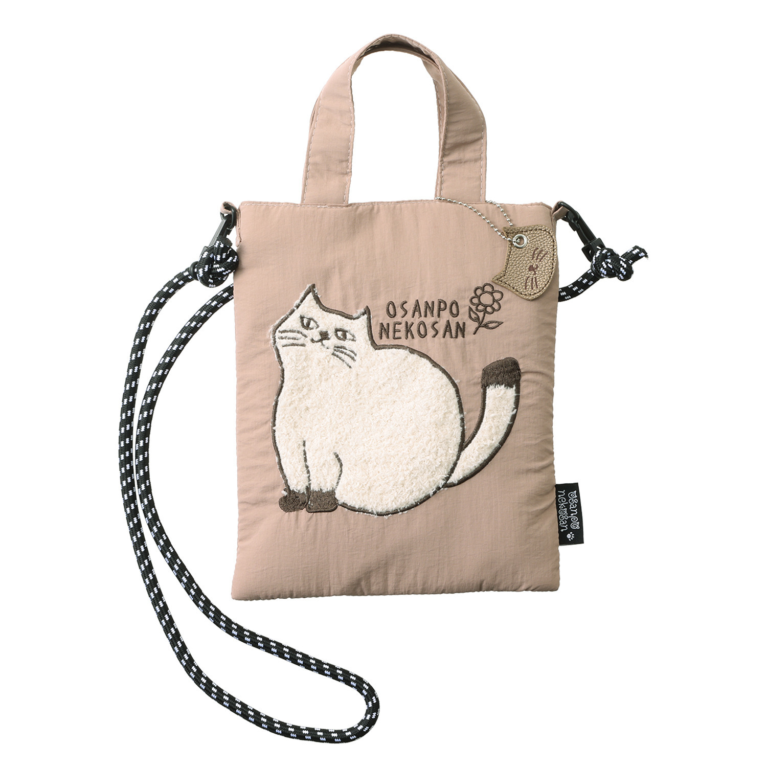 ダジュール ねこアップリケ 2ウェイバッグ ＜チャーム付＞- ショップ