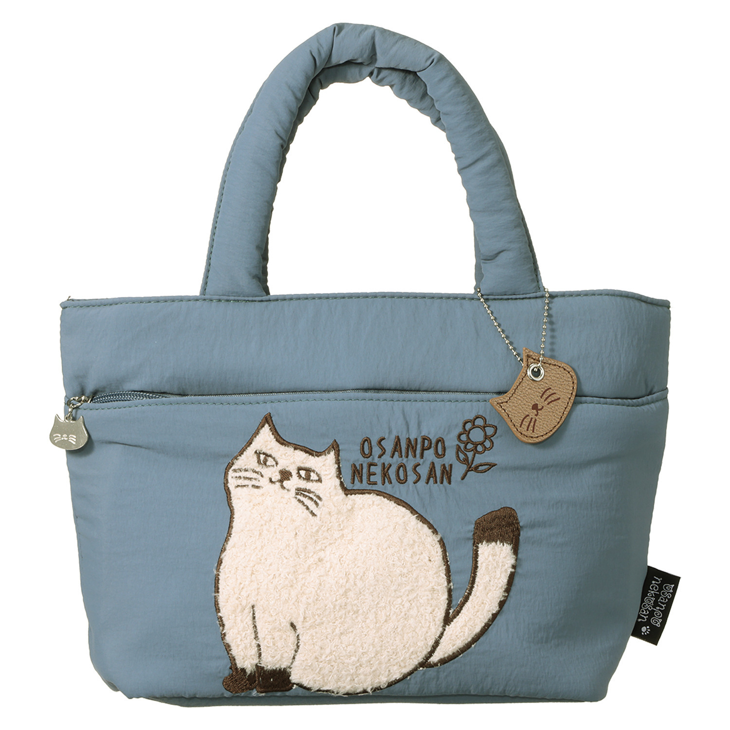 ダジュール ねこアップリケ トートバッグ ＜チャーム付＞- ショップ