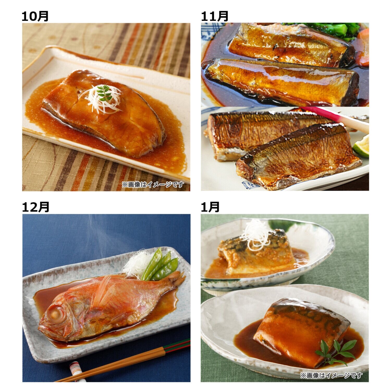 ゆう屋の おいしいお魚４ヶ月頒布会