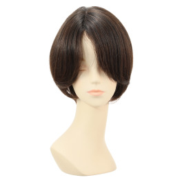 マダムヒロコ フルハンドメイド 高品質フルウィッグ！ ソワショート プレミアム ＜ナチュラルブラウン＞