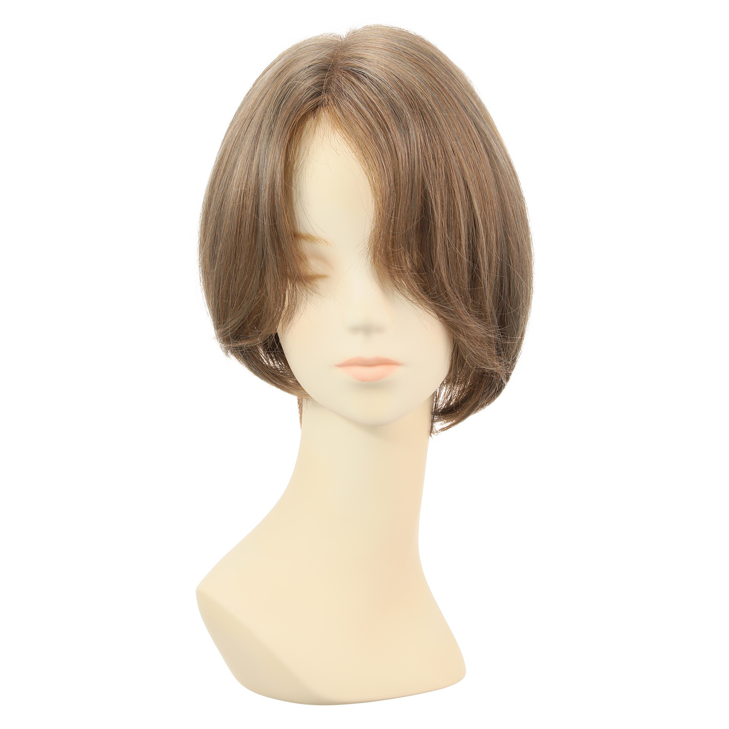 マダムヒロコ フルハンドメイド 高品質フルウィッグ！ ソワショート プレミアム ＜ベージュアッシュ＞