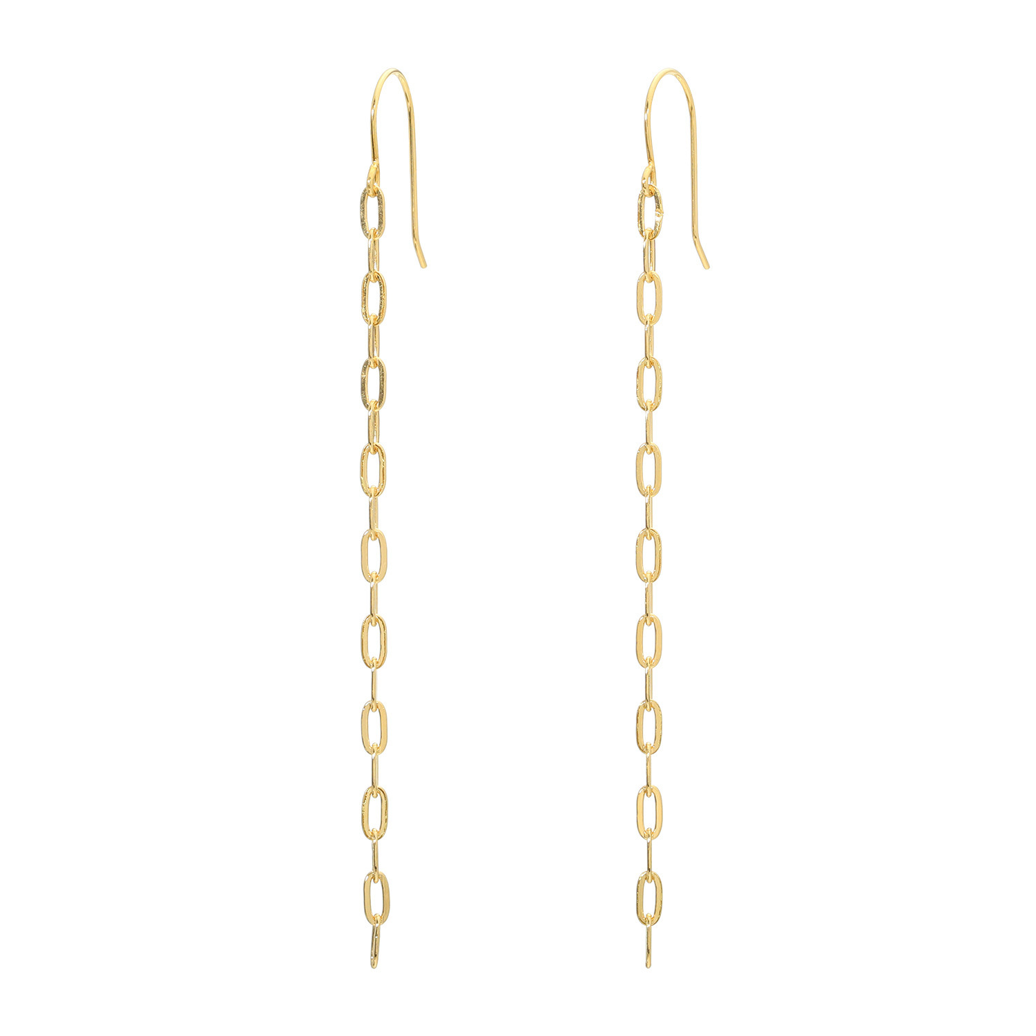 ジュウ １８Ｋ ペーパークリップチェーン ピアス